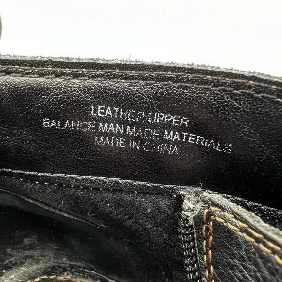 BOC Born Concept Womens10 Brown Pebbled Leather Double Buckle Heeled Zip Bootie - Picture 11 of 16